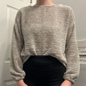 LC Lauren Conrad Textured Gray Sweater